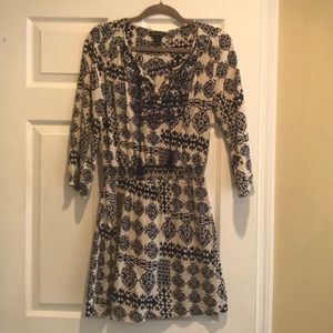 Navy & Cream Lucky Brand Dress